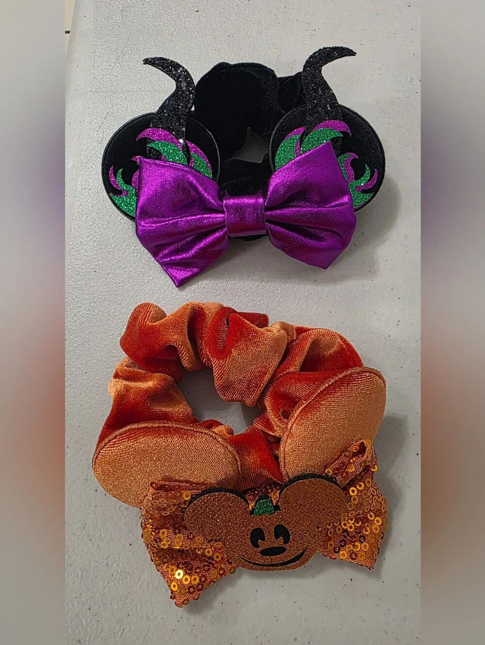 Disney Hair Ties Mickey And Malificient Set